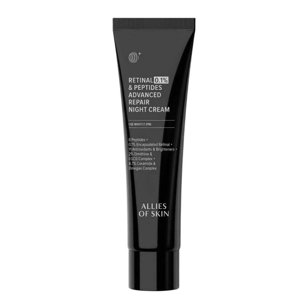 ALLIES OF SKIN 0.1% Retinal & Peptides Advanced Repair Night Cream 20ml - Крем нічний антивіковий з ретиналем ALLIES OF SKIN 0.1% Retinal & Peptides Advanced Repair Night Cream 20ml - Крем нічний антивіковий з ретиналем